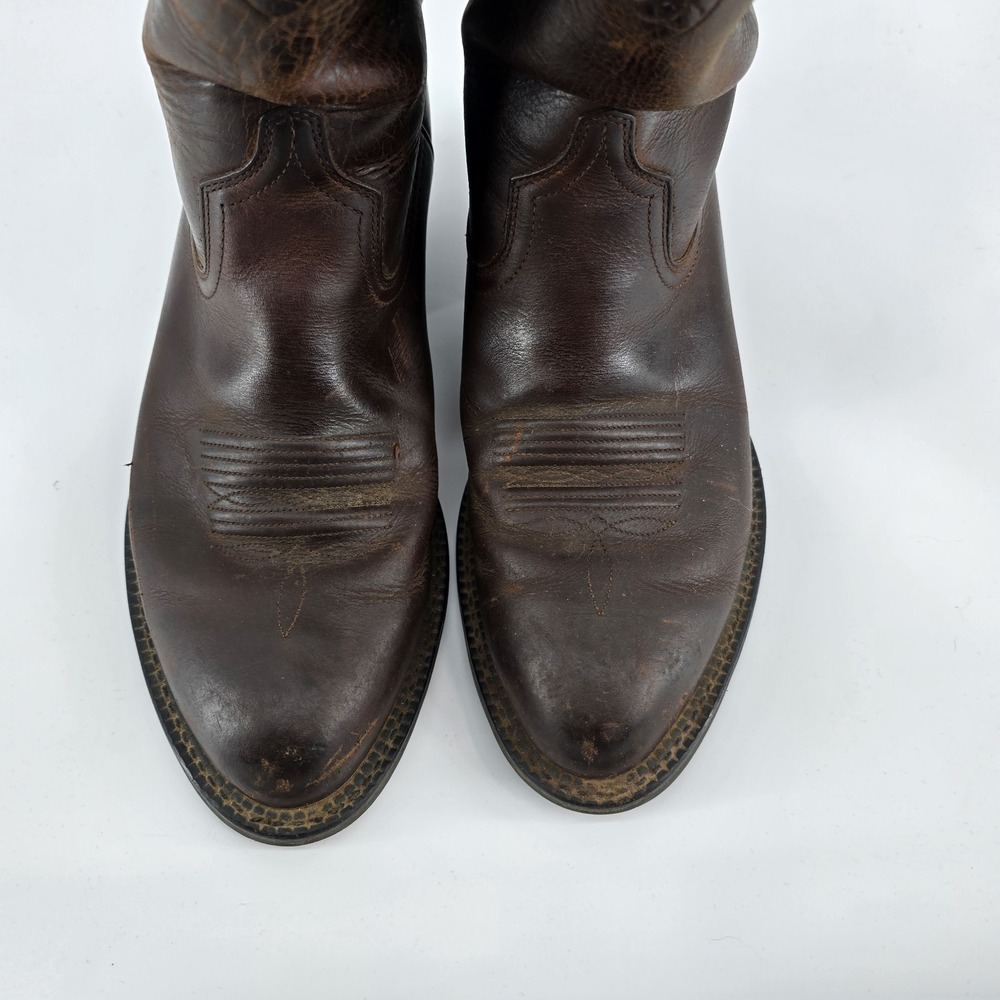 Ariat Men's Heritage Roper Western Boots Distressed Brown Size 8.5 D - Picture 4 of 11
